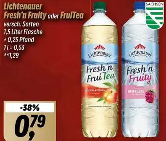 Simmel Lichtenauer Fresh'n Fruity oder FruiTea 1,5 Liter Flasche Angebot