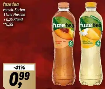 Simmel fuze tea 1 Liter Flasche Angebot