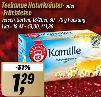 Simmel Teekanne Naturkräuter oder Früchtetee 30-70 g Packung Angebot