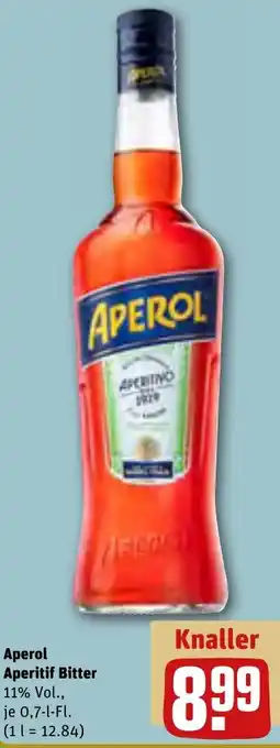 REWE Aperol Aperitif Bitter 0,7 L-Fl. Angebot