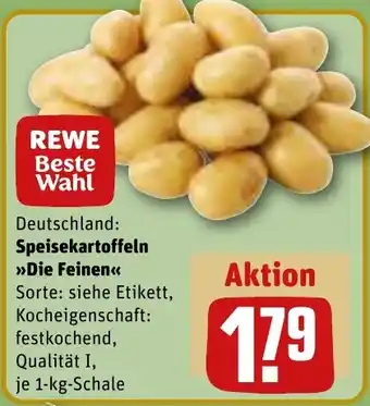 REWE Speisekartoffeln Die Feinen 1 kg Schale Angebot