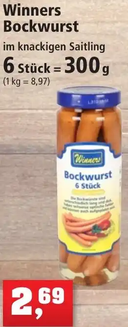 Thomas Philipps Winners Bockwurst 300 g Angebot