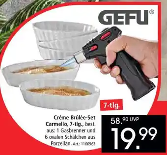 Zurbrüggen GEFU Créme Brûlée-Set Carmello, 7-tlg. Angebot