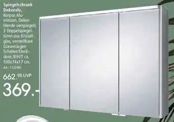 Zurbrüggen Spiegelschrank Dekoralu Angebot