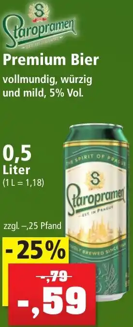 Thomas Philipps Staropramen Premium Bier 0,5 Liter Angebot