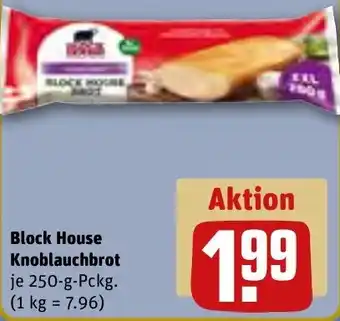 REWE Block House Knoblauchbrot 250 g Pckg. Angebot