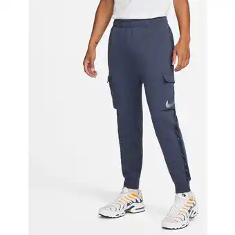 Intersport Nike herren sporthose m nsw repeat sw flc cargo pant thunder blue/mtlc cool grey s Angebot