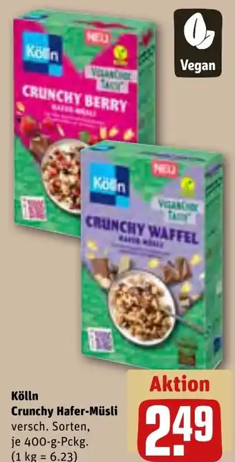 REWE Kölln Crunchy Hafer-Müsli 400 g Pckg. Angebot