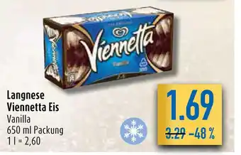 diska Langnese Viennetta Eis Vanilla 650 ml Angebot