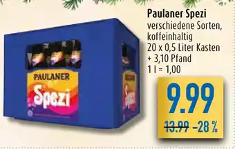 diska Paulaner Spezi 20*500ml Angebot