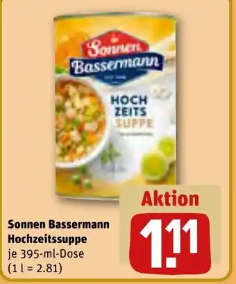 REWE Sonnen Bassermann Hochzeitssuppe 395 ml Dose Angebot