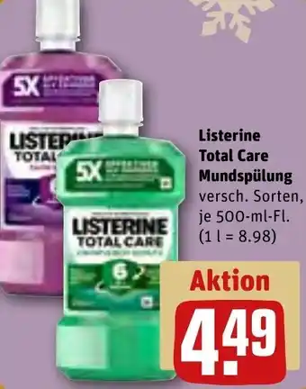 REWE Listerine Total Care Mundspülung 500 ml Fl. Angebot