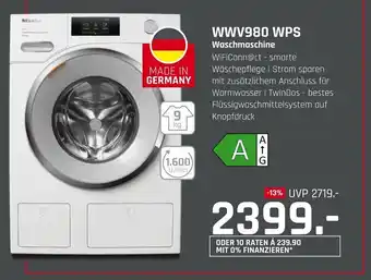 Hirsch und Ille Miele WWV980 WPS Waschmaschine Angebot