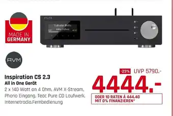 Hirsch und Ille AVM All in One Gerät Inspiration CS 2.3 Angebot