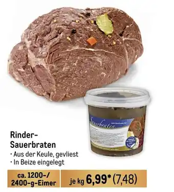 METRO Rinder-Sauerbraten je kg Angebot