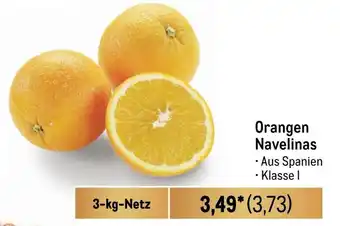 METRO Orangen Navelinas 3-kg-Netz Angebot