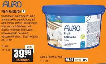 V Baumarkt AURO Profi-Kalkfarbe 5 Liter Angebot