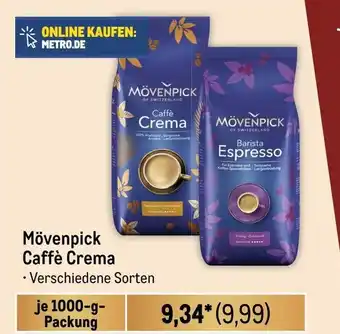 METRO Mövenpick Caffè Crema je 1000-g-Packung Angebot