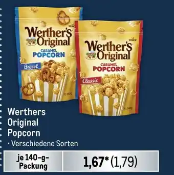 METRO Werthers Original Popcorn je 140-g-Packung Angebot