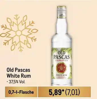 METRO Old Pascas White Rum 0,7-1-Flasche Angebot