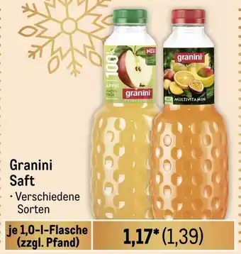 METRO Granini Saft je 1,0-1-Flasche Angebot