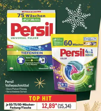 METRO Persil Vollwaschmittel je 60/75/80-Wäschen-Packung/Flasche Angebot