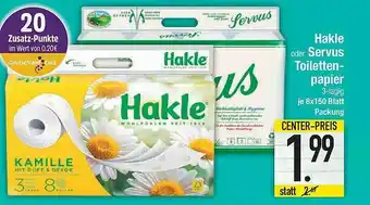 Marktkauf Hakle Oder Servus Toiletten-papier Angebot