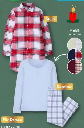 Aldi Nord Damen flanell-pyjama Angebot