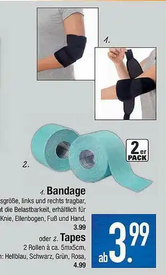 Marktkauf Bandage Oder Tapes Angebot