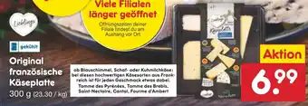 Netto Marken-Discount Original französische Käseplatte 300g Angebot