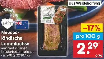 Netto Marken-Discount Lieblings Neuseeländische Lammlachse 200g Angebot