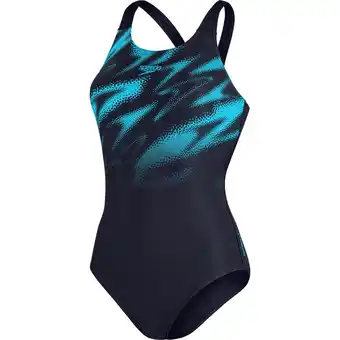 Intersport Speedo damen badeanzug hyperboom plmt msbk af navy/bl true navy/bolt 40 Angebot