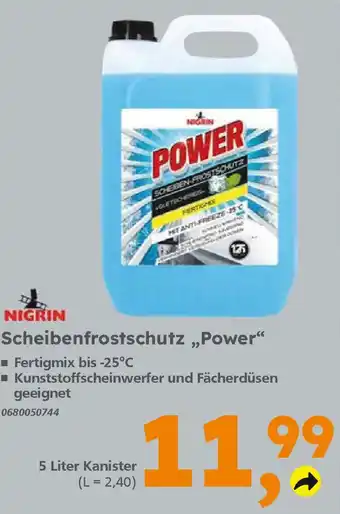 Globus Baumarkt NIGRIN Scheibenfrostschutz „Power" 5 Liter Kanister Angebot