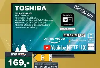 mein real TOSHIBA • FHD-Smart-TV 32LK3C63DAA/2 Angebot