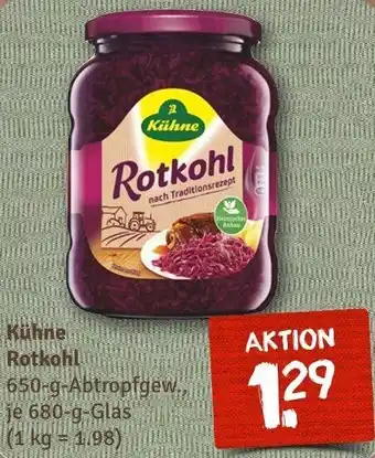 nahkauf Kühne Rotkohl 680 g Glas Angebot