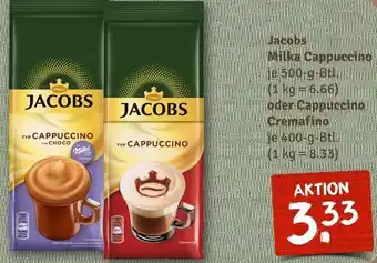 nahkauf Jacobs Milka Cappuccino 500 g oder Cappuccino Cremafino 400 g Btl. Angebot