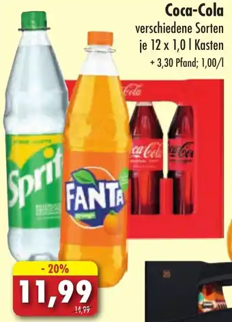 Lösch Depot Coca-Cola 12x1,0 L Kasten Angebot