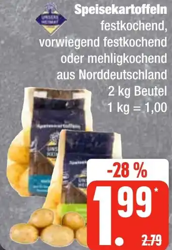 Edeka Frischemarkt Unsere Heimat Speisekartoffeln 2 kg Beutel Angebot