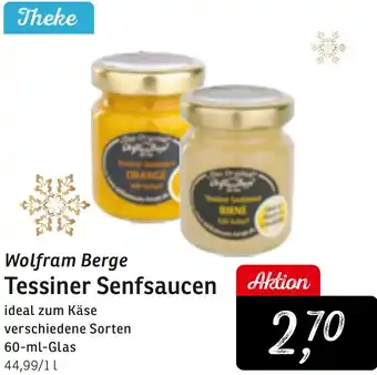 KONSUM Wolfram Berge Tessiner Senfsaucen 60 ml Glas Angebot