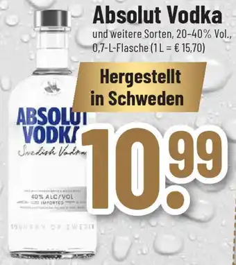 trinkgut Absolut Vodka 0,7 L Flasche Angebot