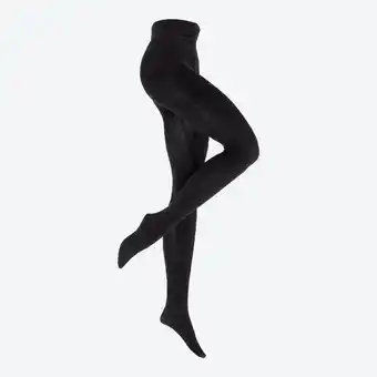 NKD Damen-thermo-strumpfhosen mit fischgrätenmuster, 120 den Angebot