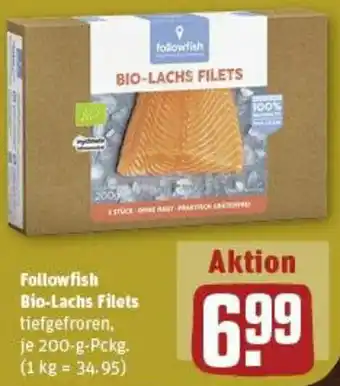 REWE Followfish Bio-Lachs Filets 200 g Pckg. Angebot