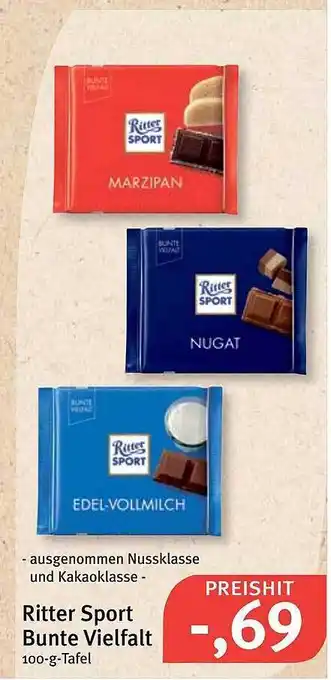 Feneberg Ritter Sport Bunte Vielfalt Angebot