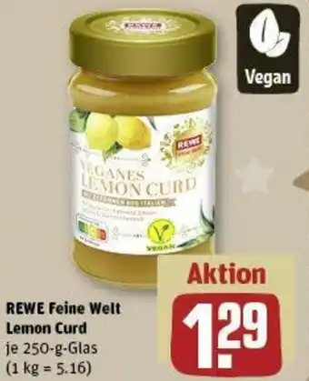 REWE REWE Feine Welt Lemon Curd 250 g Glas Angebot