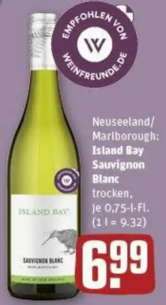 REWE Island Bay Sauvignon Blanc 0,75 L-Fl. Angebot