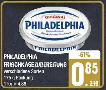 Edeka PHILADELPHIA FRISCHKÄSEZUBEREITUNG 175 g Packung Angebot