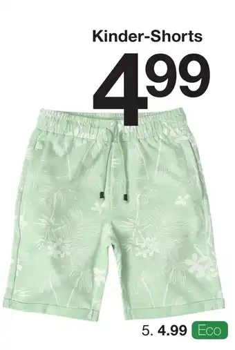 Zeeman Kinder Shorts Angebot