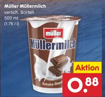 Netto Marken-Discount Müller Müllermilch versch. Sorten 500ml Angebot