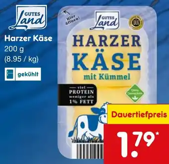 Netto Marken-Discount GUTES Land Harzer Käse 200g Angebot