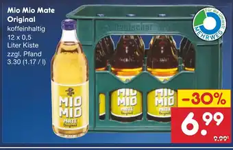 Netto Marken-Discount Mio Mio Mate Original koffeinhaltig 12 x 0,5L Angebot